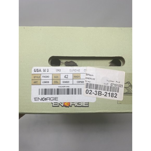 Energie Vulker Mid Gray Sneakers - Picture 2 of 5